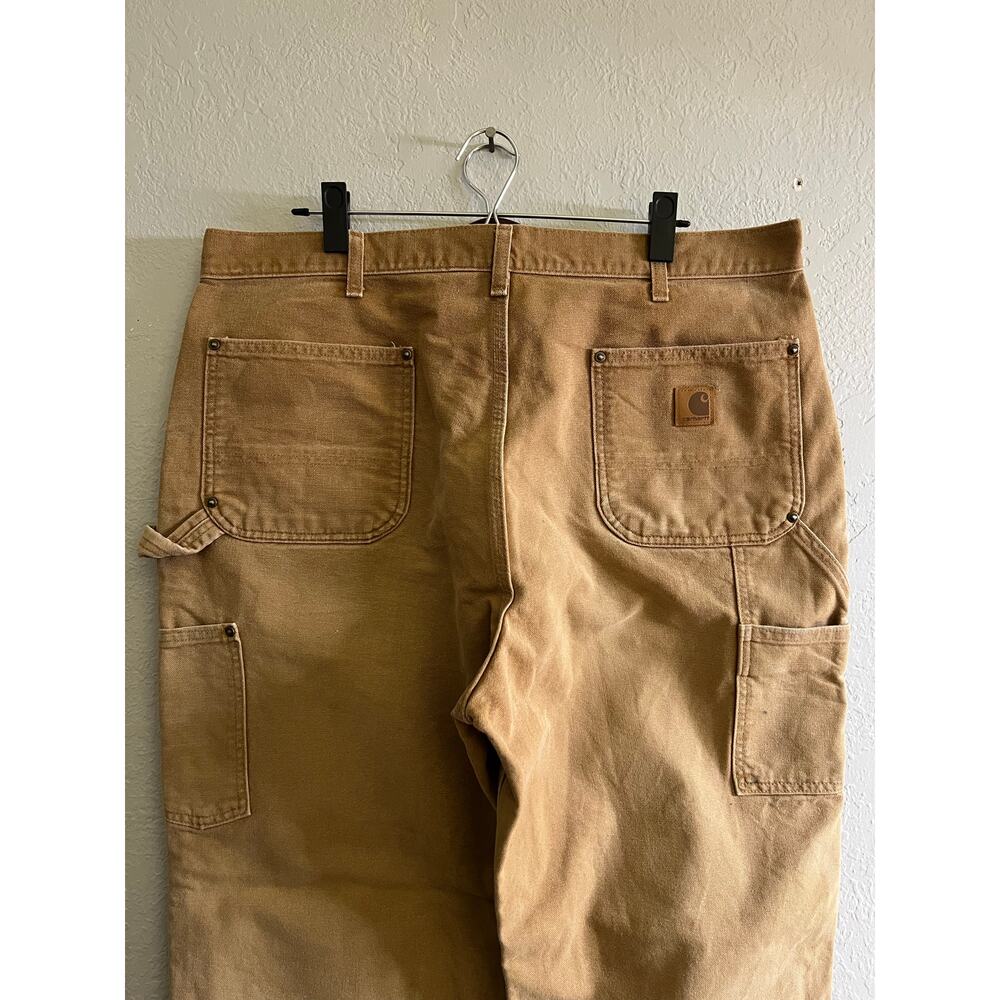 Vintage Carhartt Pants Mens 38x32 Brown B136 Workwear Double Knee Y2K - Picture 13 of 15